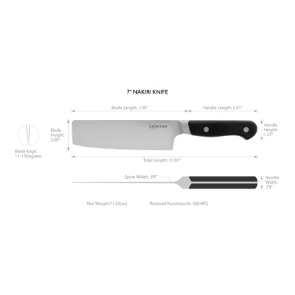 SKWARE 7 Inch Nakiri Knife